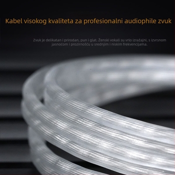 KZ dvostruko paralelni Type-C kabel za slušalice, s OFC bakrenim jezgrom i kontaktima s premazom