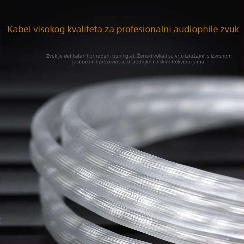 KZ dvostruko paralelni Type-C kabel za slušalice, s OFC bakrenim jezgrom i kontaktima s premazom