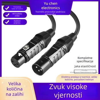 MiC XLR kabel za mikrofon, muško–ženski priključak, profesionalni zvuk