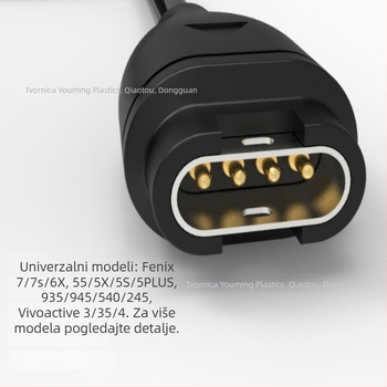 Garmin Fenix punjač i podatkovni kabel za satove 5/6/7, duljina 1 m