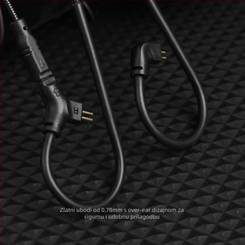 Cvj Hato2 pleteni gaming kabel s rotirajućim mikrofonom i zamjenjivim 3,5 mm / USB Type-C priključcima