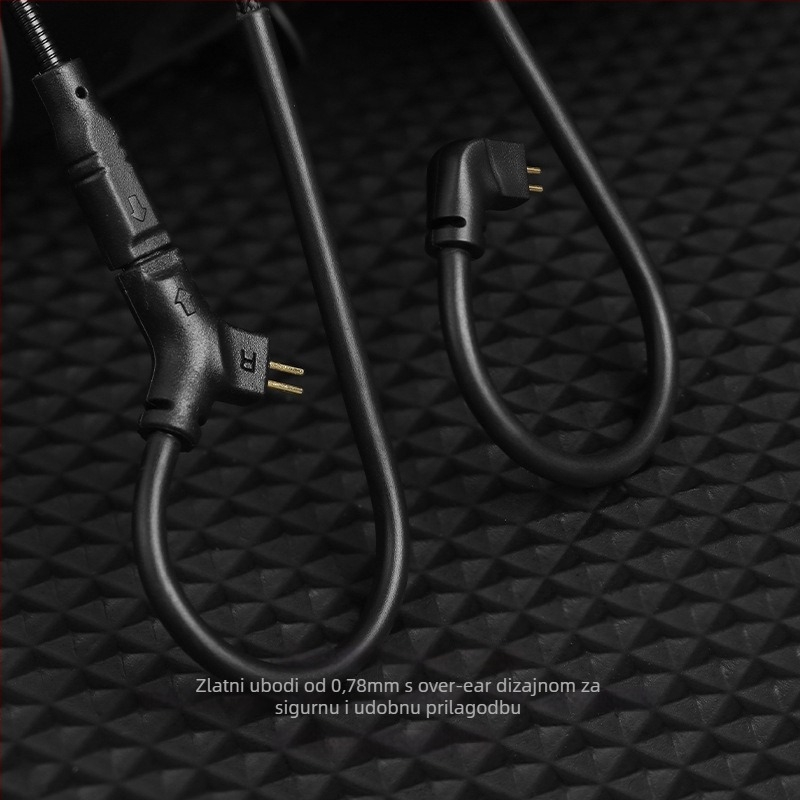 Cvj Hato2 pleteni gaming kabel s rotirajućim mikrofonom i zamjenjivim 3,5 mm / USB Type-C priključcima