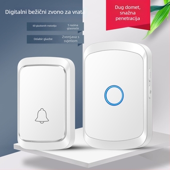 Senzorski zvonjak za vrata, bežično daljinsko upravljanje, digitalna elektronika, samostalna stanica