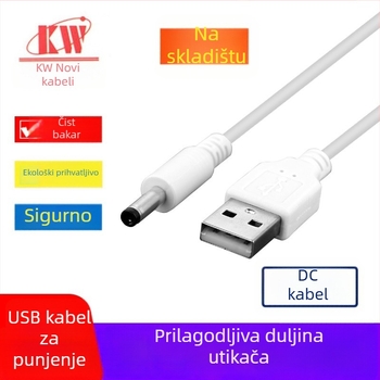 Stolna lampica s DC napajnim kabelom i dopunskim osvjetljenjem te kabelom za ubijanje komaraca — Gold Line Wei; Model DC charging line; Spoj: Napajanje kabl; Jezgro vodiča: tinirani bakar; Materijal vodiča: oksigen-free bakar