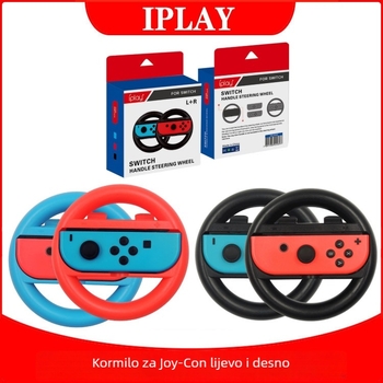 Mini volan za Switch Joy-Con (lijevi i desni) – ABS, uključuje 2 volana, za 2 igrača