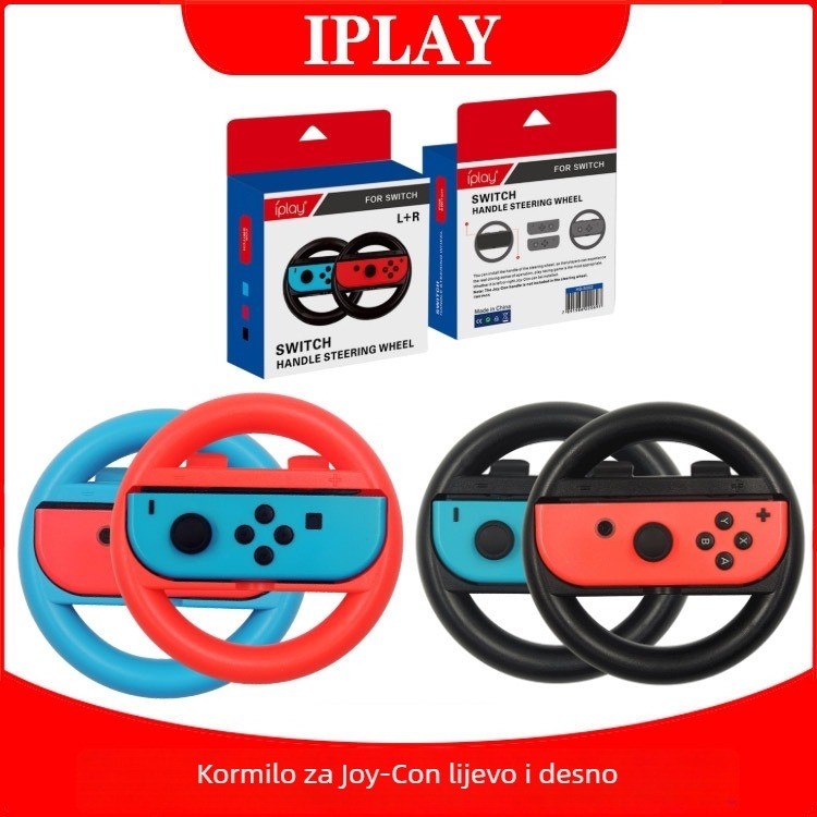 Mini volan za Switch Joy-Con (lijevi i desni) – ABS, uključuje 2 volana, za 2 igrača