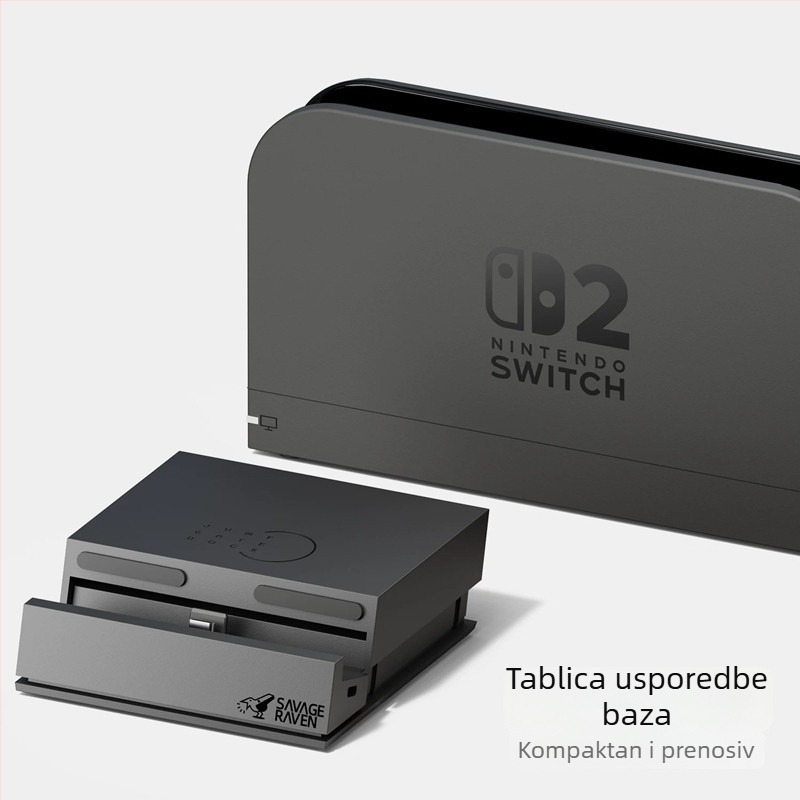 NS2 prijenosni dok za Nintendo Switch i Steam Deck, ABS materijal, težina 195 g