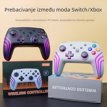 NS Pro bežični gamepad za Switch, Bluetooth, TYPE-C, šestosna vibracija, NFC, RGB osvjetljenje, kompatibilan s Androidom i iOS-om