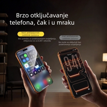 Papami zaštitnik zaslona od kaljenog stakla za iPhone 14 Pro Max – prednji, cijeli zaslon, zaštita privatnosti