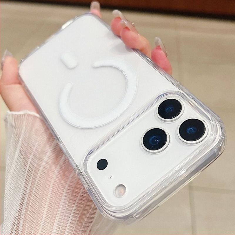 Kućište za telefon s MagSafe – potpuno pokriće, minimalistički dizajn, akrilni materijal, zaštita od pada, reljefna obrada