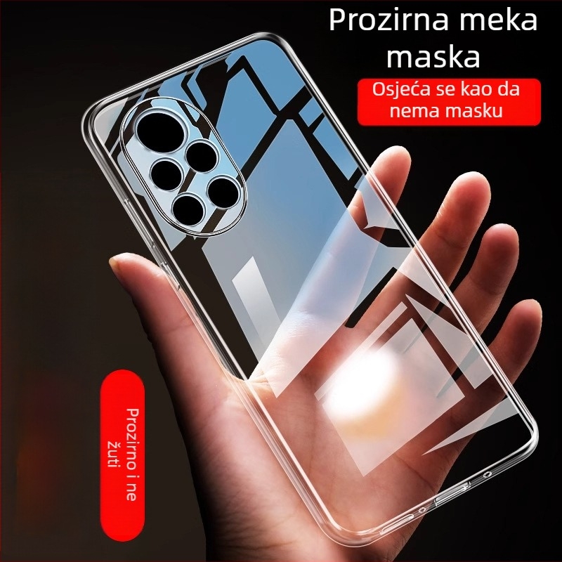 Prozirna silikon zaštitna futrola za Huawei Nova 8 seriju – zaštita od pada za Nova 8, Nova 8 Pro, Nova 8 SE