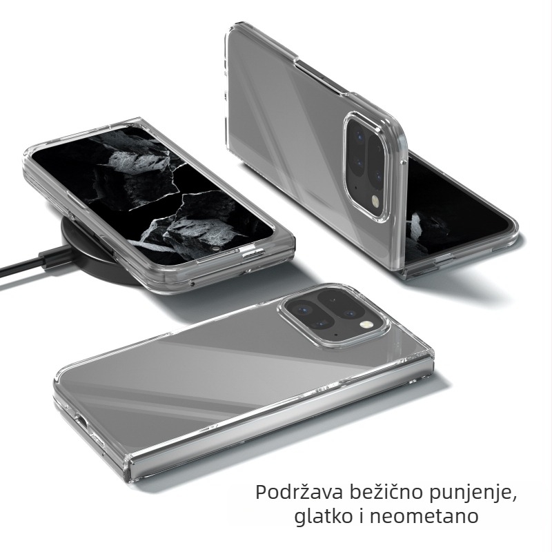 Prozirno sjajno PC tvrdo kućište za Google Pixel 10/9 Pro Fold