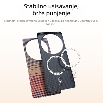Kućište Huawei Mate70 Pro od Kevlar aramidnih vlakana, tvrdo, toplo presovanje, prilagodljivo, otporno na abraziju