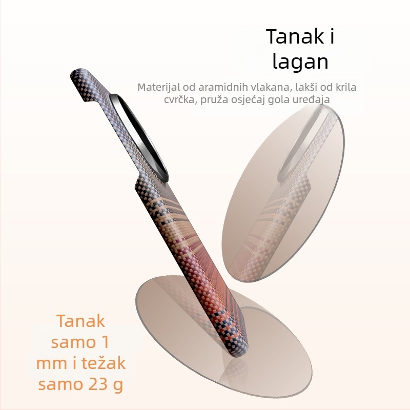 Kućište Huawei Mate70 Pro od Kevlar aramidnih vlakana, tvrdo, toplo presovanje, prilagodljivo, otporno na abraziju