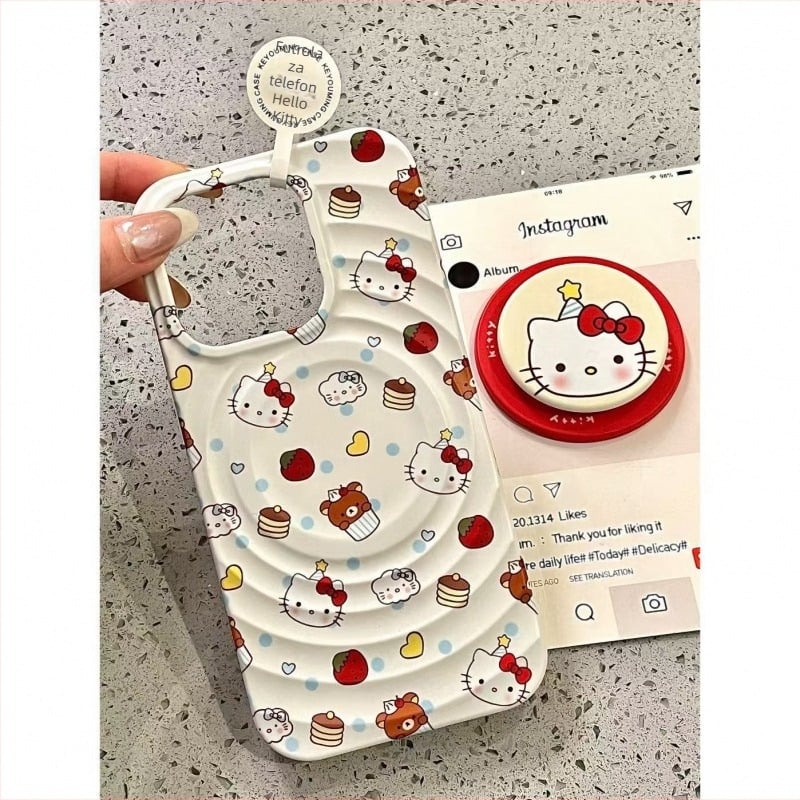 Magnetni držač s dizajnom rođendanske kape za kućište iPhone — matirani film, otpornost na padove, kompatibilan s iPhone