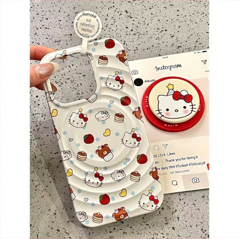 Magnetni držač s dizajnom rođendanske kape za kućište iPhone — matirani film, otpornost na padove, kompatibilan s iPhone