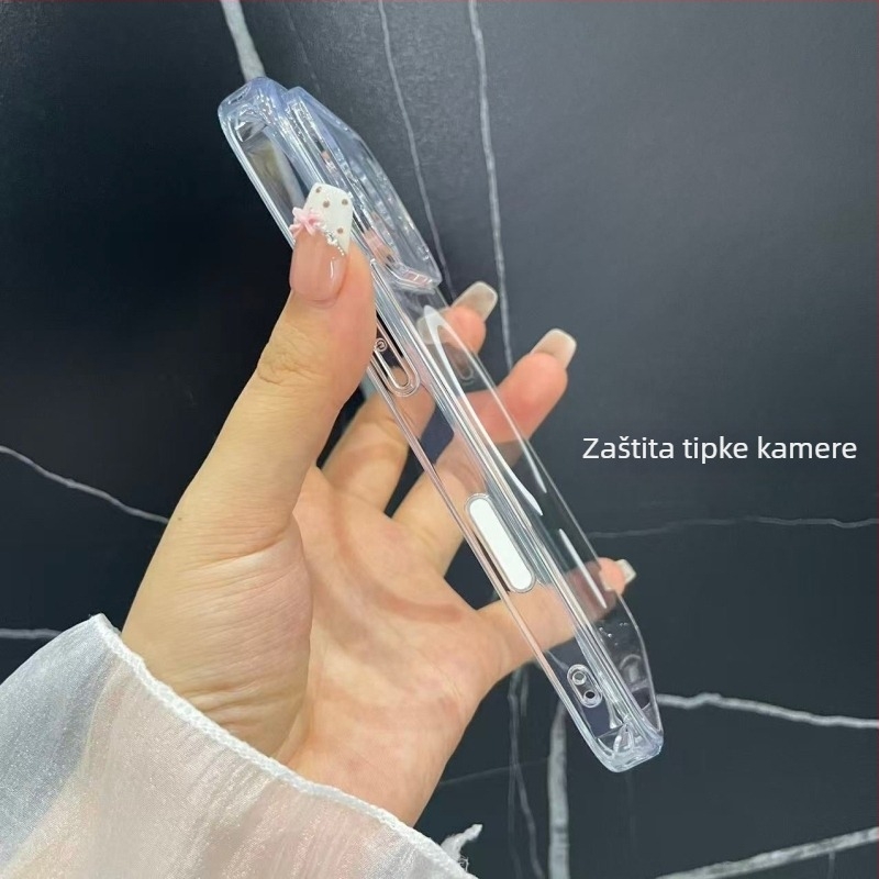 Prozirna magnetska maska za telefon s preciznim otvorima i potpunom zaštitom leće za iPhone 11–14 Pro/Max (Materijal: TPU+PC; Proizvodnja: injekcijsko oblikovanje; Funkcije: magnetsko privlačenje, otpornost na pad)