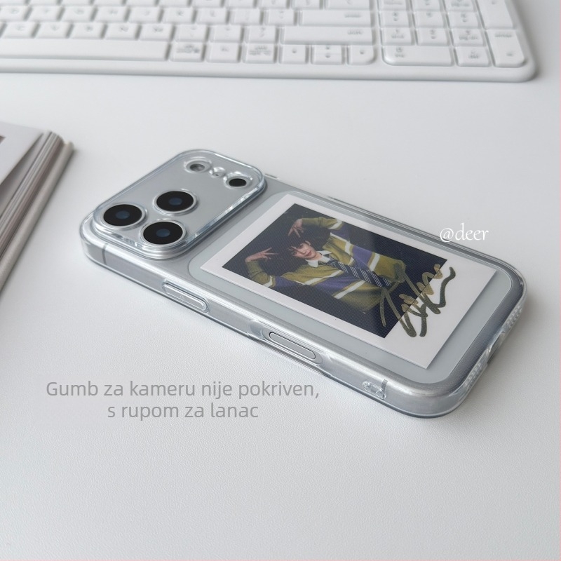 Zaštitna maska za telefon s prozirnim mekim kućištem, korejski stil, materijal: šperploča, precizni otvori za potpunu zaštitu