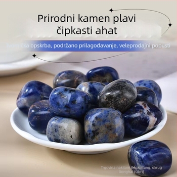 Prirodni plavi zrnat kamen, veliki zrnat brusni kamen, pogodan za akvarij i pejzažnu dekoraciju