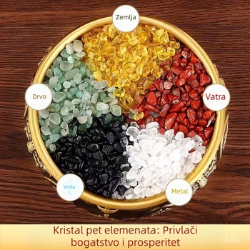 Kristalni geometrijski ukras, prirodni kristal; Materijal: Kristal; Kategorija: Geometrijski oblik; Stil: Novi kineski stil; Pakiranje: Kartonsko pakiranje