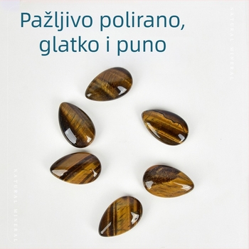 Prirodni kristalni sirovi kamen tigrovo oko — ručni kamen, mineralni primjer, ukras za jogu i kreativan poklon
