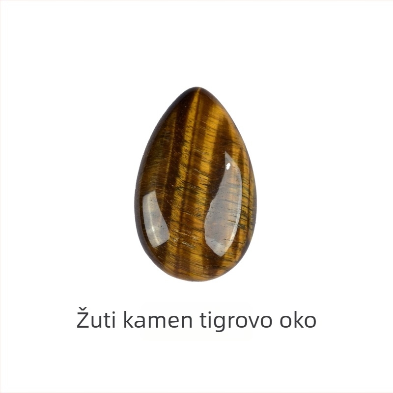 Prirodni kristalni sirovi kamen tigrovo oko — ručni kamen, mineralni primjer, ukras za jogu i kreativan poklon