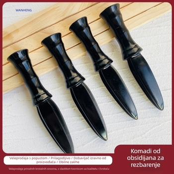 Kristalni kinžal ukras, ručno rezbareni predmet za dom i ured