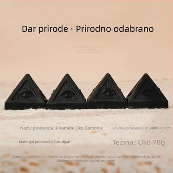 Prirodni kristalni obsidijan – Đavolje oko, izrezbani kamen ukras, mineralni uzorak, dar