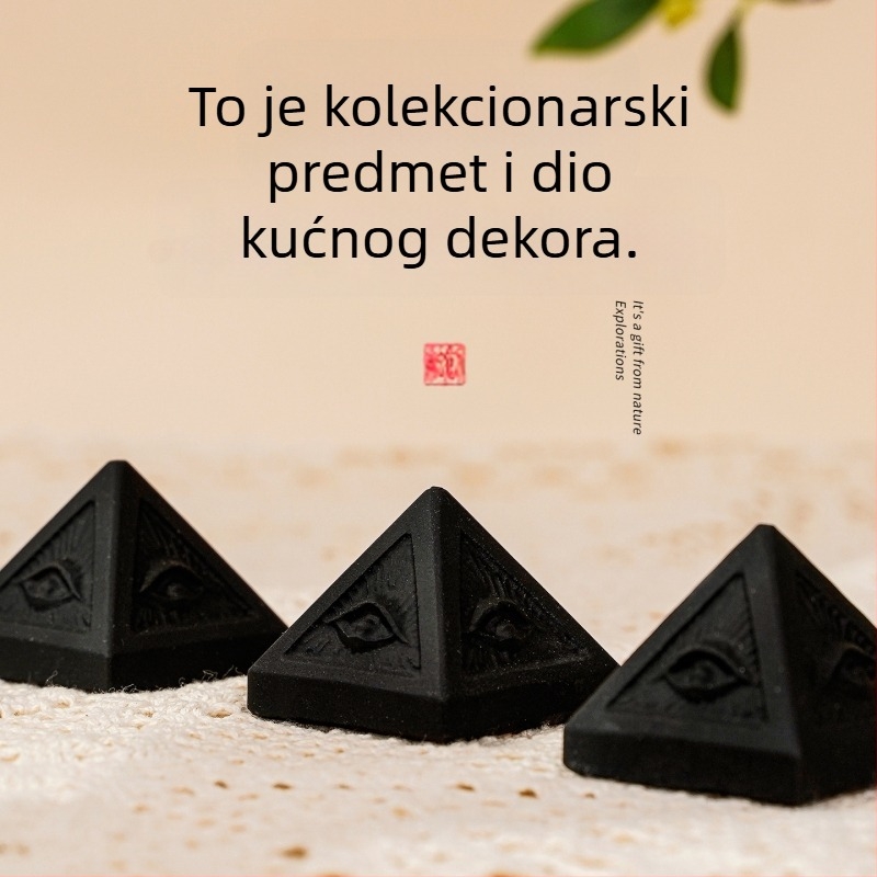 Prirodni kristalni obsidijan – Đavolje oko, izrezbani kamen ukras, mineralni uzorak, dar