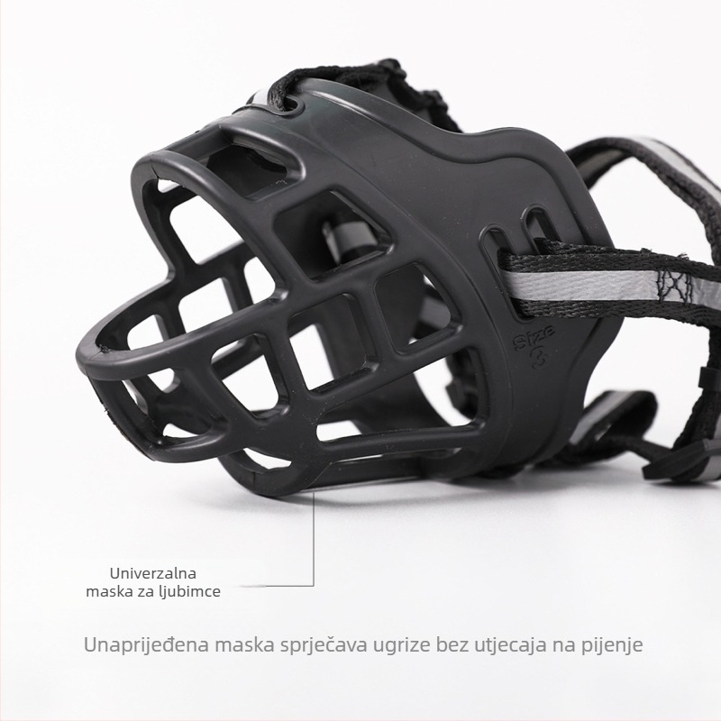 Pasja muzzla, prilagodljiva plastična, protiv ugriza, protiv lajanja, protiv jedenja, zaštitna maska za kućne ljubimce, Marka: Pipi Tao, 240 kom./kutija