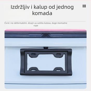 Univerzalni EVA okvir za registracijsku pločicu, dizajn protiv sudara, prilagodljiv (Materijal: EVA; Kompatibilnost: Univerzalna; Prilagodba: Da)
