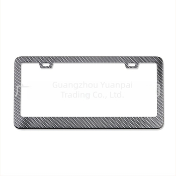 Okvir za registarsku oznaku s uzorkom karbonskih vlakana | Nehrđajući čelik | Za američke propise
