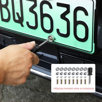 Okvir za registarsku pločicu Zhijie S7/R7 — plastični zaštitni okvir, kompatibilan s Zhijie S7/R7, brenda Cool car