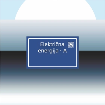 Okvir za stražnju registracijsku pločicu električnog vozila - aluminijska konstrukcija, dimenzije 18,2 × 9,2 cm, model 252, broj dijela 03