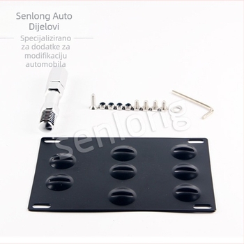 Senlong Nehrđajući čelični okvir za registarsku pločicu za prikolicu – univerzalna kompatibilnost, za sve modele, Podrijetlo: Wenzhou