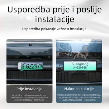 Kromirana okvir registarske tablice za Lynk & Co 900 – sveobuhvatna zaštita, vanjski dio koji ne blokira kameru