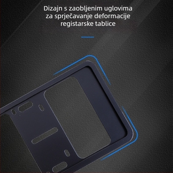 Dvoslojni aluminijski držač registarske pločice s karbonnom teksturom – univerzalna kompatibilnost, branda Xin Lianhan