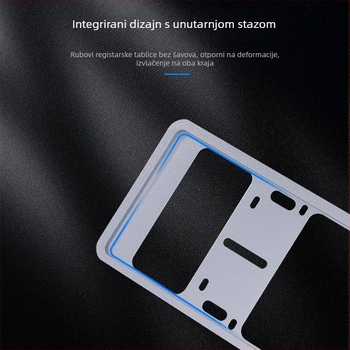 Dvoslojni aluminijski držač registarske pločice s karbonnom teksturom – univerzalna kompatibilnost, branda Xin Lianhan