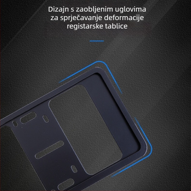 Dvoslojni aluminijski držač registarske pločice s karbonnom teksturom – univerzalna kompatibilnost, branda Xin Lianhan
