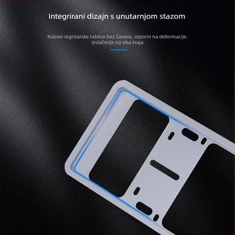 Dvoslojni aluminijski držač registarske pločice s karbonnom teksturom – univerzalna kompatibilnost, branda Xin Lianhan