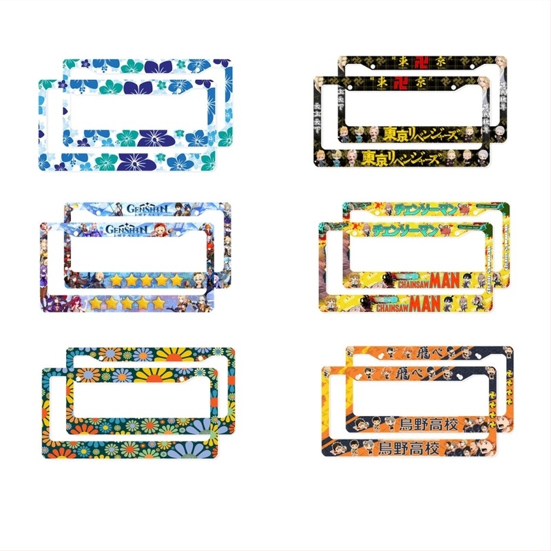 Plastični okvir registarske pločice, model 001, nehrđajući čelik, dio broj 001