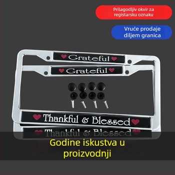 Plug-in okvir za registarsku pločicu; Materijal: nehrđajući čelik, magnezijev spoj, aluminijski spoj, ABS; Kompatibilni modeli: mali auto; Broj pribora: 01