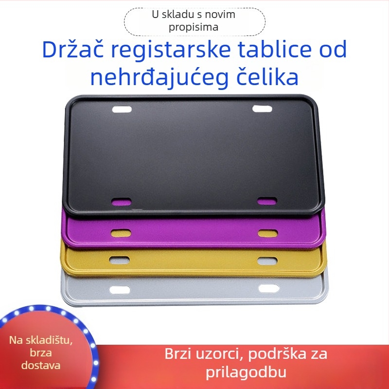 Držač registarske pločice Senyan, model SY, od željeza, univerzalni, tip: podržavajući