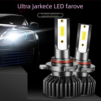 Auto LED žarulje za farove, 12V, visok/niži snop, prednje svjetlo za maglu, Ultra Bright PRO