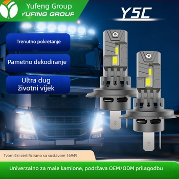 LED prednje svjetlo za auto Plug-in, 1:1 replika halogene lampe, montaža bez oštećenja, dvostruka bakrena cijev, integrirani daleki i blizu snop, H4, svjetlo za maglu H8