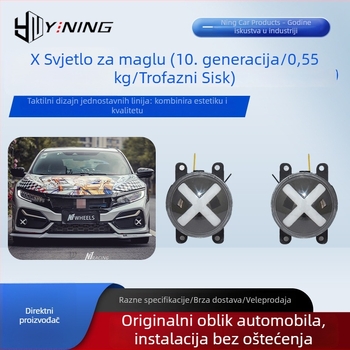 X svjetlo za maglu za Honda Civic 10. generacije – hatchback i sedan, LED dnevna svjetla