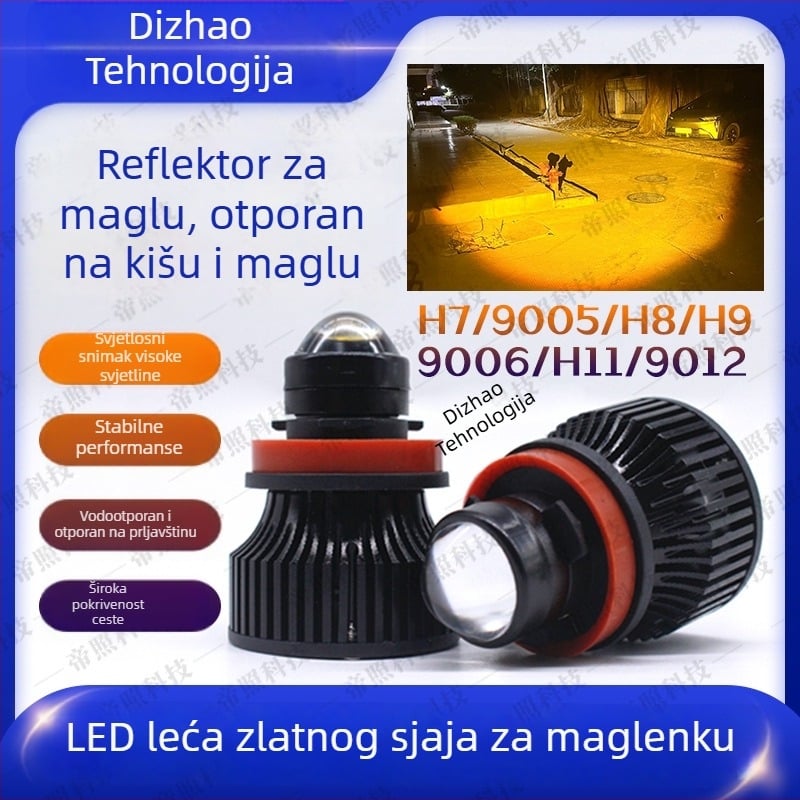 LED svjetla za maglu s laserskom lećom (H11, 20W, 3000K/6000K)