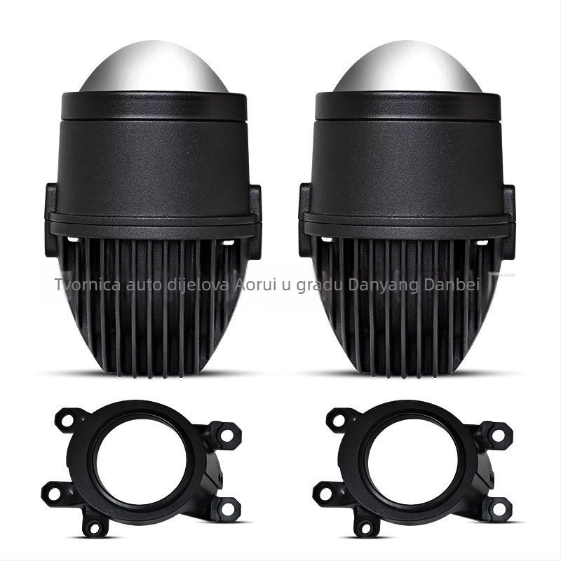 LED svjetla za maglu s laserskom lećom, dvostruki snop, aluminijsko kućište, 12–24V, 3000K–6000K