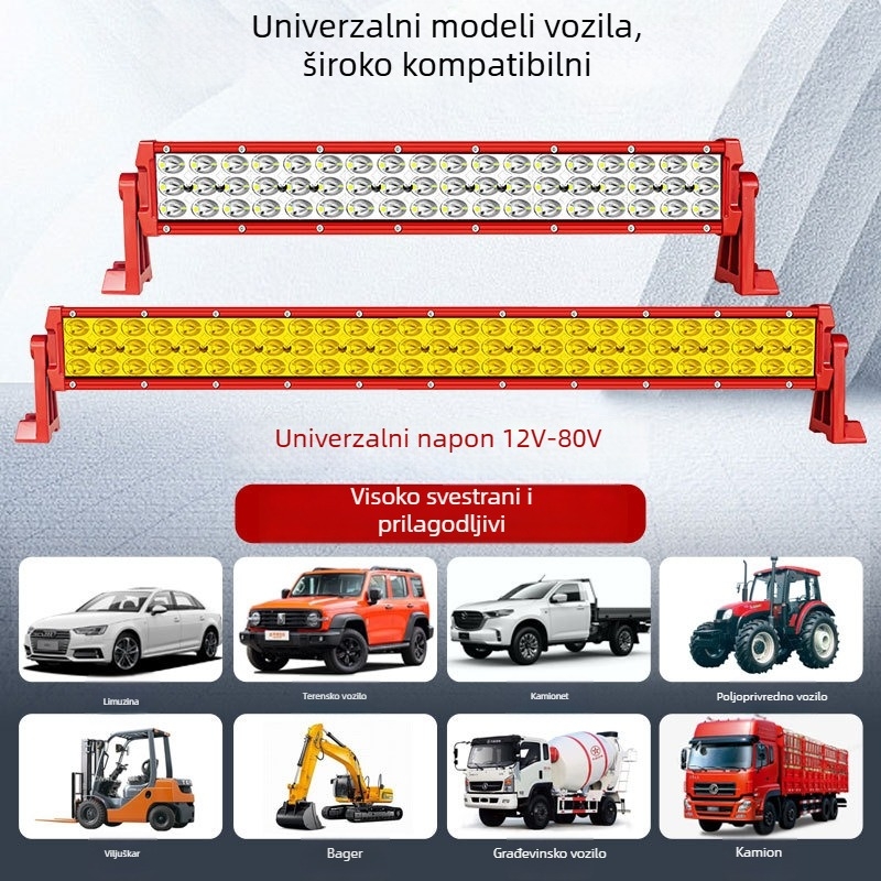 Nove LED trake rasvjeta za terenska vozila, kamione i građevinska vozila – prednji branik i glavna svjetla