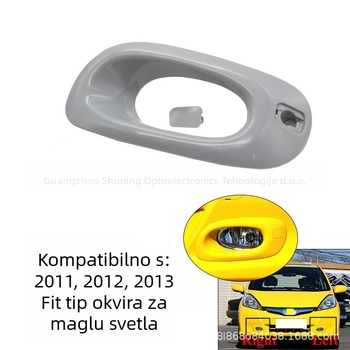 HAUNTITY Prednji okvir svjetla za maglu Honda Fit – 12-Fit model, dekorativni okvir za maglu
